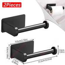 1~2PCS Toilet Paper Rack Bathroom Paper Towel Holder Adhesive
