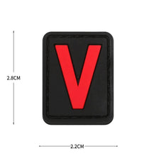 English Alphabet Letter Patches Letters Stripes Cloth Accessories Stickers Name hook loop Patches Tactical badge