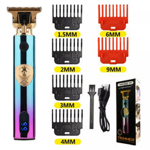 T9 LCD Electric Hairdresser Oil Shaving Head Electric Pusher Carving