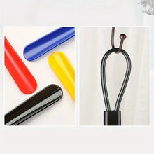 1pc Extra long flexible plastic shoe horns do not require bending
