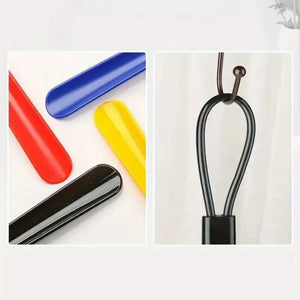 1pc Extra long flexible plastic shoe horns do not require bending