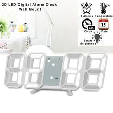 3D Mini Clock LED Digital Wall Clock Desk Clock Electronic Alarm Clock