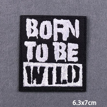 Warning Letters Embroidery Patches For Jeans Good Vibes Iron On patch Thermoadhesive Patches For Clothes Applique Stickes Logo