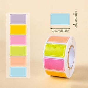 500 Waterproof Colored Labels Stickers Color-Coding Removable Labels