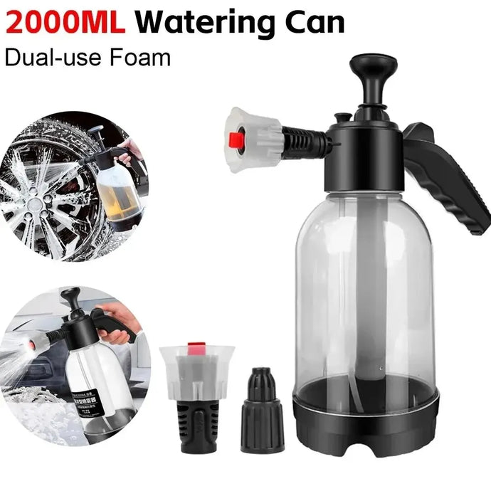 2L Foam Sprayer Car Wash Hand-held Foam Watering Can Air Pressure