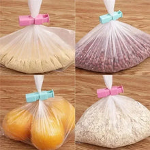 12 PCS Squeeze Bread Bag Clips Reusable Fresh Food Seal Plastic Clip