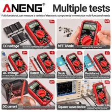ANENG SZ308 Square Wave Digital Tester 1999 Counts HFE Triode Buzzer