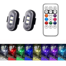 2/4/6x Wireless Remote Control Car LED Light, Multi-mode Car Warning