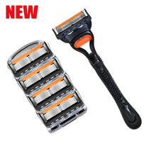 4/12/24 Pcs 5-layer Men's Razor Fusion Pro Power Shaving Shaver Male