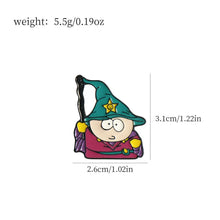7pcs/set Cartoon TV Movie Cartman Figure Badges Lapel Pins for