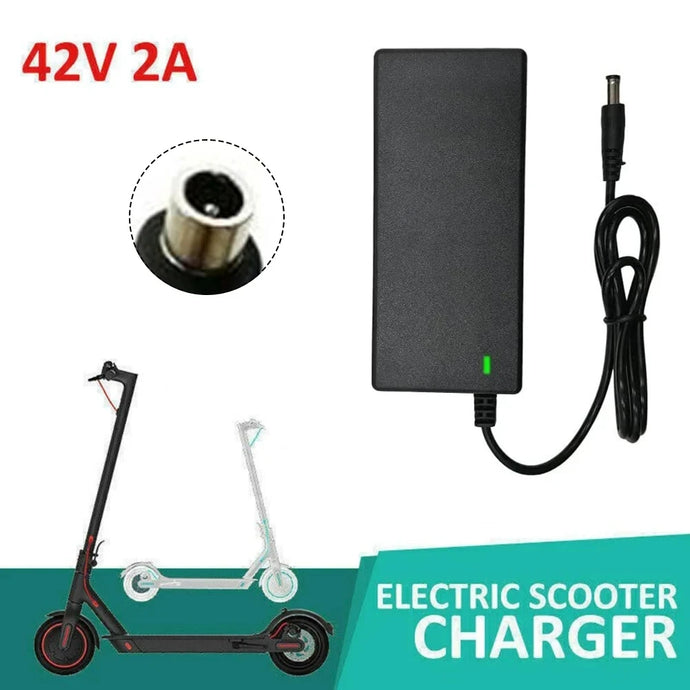 Brand New Power Adapter AC 100-240V Black DC 42V 2A Electric Scooter
