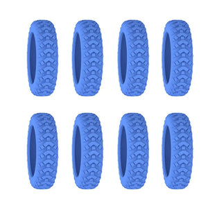 8PCS/Set Suitcase Wheels Protection Cover with Silent Sound Silicone