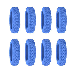 8PCS/Set Suitcase Wheels Protection Cover with Silent Sound Silicone