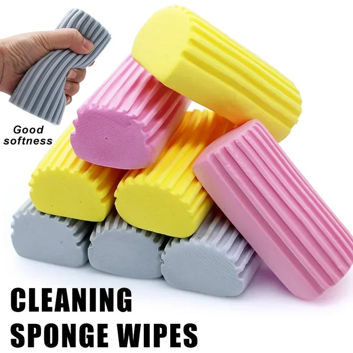 3Pcs/6Pcs Damp Clean Duster Sponge Home Car Wet Cleaning Sponge Duster