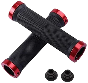Bicycle Rubber Grips Alloy Lock Non-Slip Rubber Bicycle Handlebar