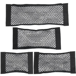 Car Back Rear Mesh Trunk Seat Elastic String Net Magic Sticker
