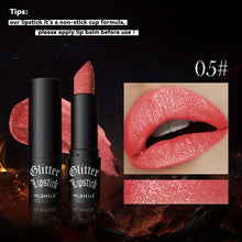 7 Colors Glitter Lipstick Hydrating Sparkling Shine Lip Color Nonstick