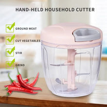 1pc Pink/Blue 500ML/900ML Household Kitchen Garlic Chopper Mashed Hand