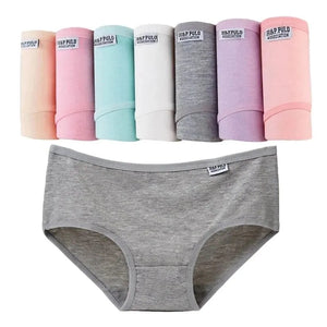 7Pcs/Lot Women's Panties Plus Size Underwear Cotton Briefs Girls Soft