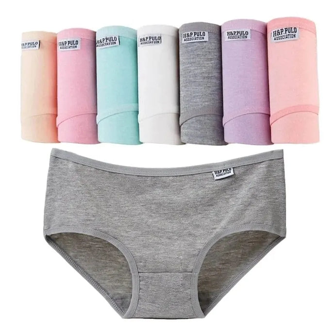 7Pcs/Lot Women's Panties Plus Size Underwear Cotton Briefs Girls Soft