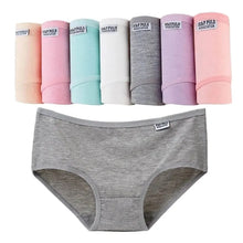 7Pcs/Lot Women's Panties Plus Size Underwear Cotton Briefs Girls Soft