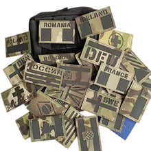American,French,Spain,Canadian Flag IR Infrared Reflective Camouflage Badges Hook and Loop Patch,Army Military Tactical Emblem