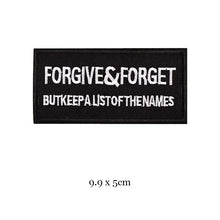 DIY Black White Words Letter Patches For Clothing Embroidered Badge Rock Hippie Iron On Clothes Sticker Badge Appliques Stripes
