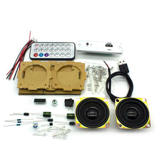 White DIY Electronic Kit Bluetooth Speaker Teaching Practice Bluetooth Stereo Speaker Electronics DIY Soldering Project Kit