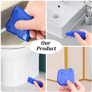 4Pcs Caulking Tool Kit Silicone Joint Sealant Spreader Spatula Scraper