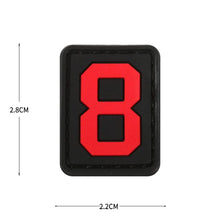 English Alphabet Letter Patches Letters Stripes Cloth Accessories Stickers Name hook loop Patches Tactical badge