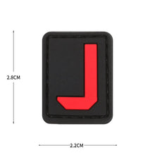 English Alphabet Letter Patches Letters Stripes Cloth Accessories Stickers Name hook loop Patches Tactical badge
