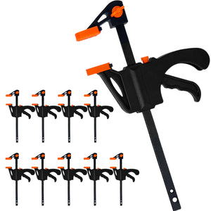 4' Woodworking Clamp 1/2Pcs Set Fixed Type Quick Ratchet Release Speed