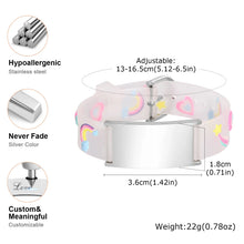 Baby Personalized ID Bracelet, Adjustable Silicone Wristband for Kids Toddler Child,in Case of Emergency Bracelets if Lost