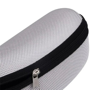 1pc Portable Sunglasses Case Protector Oxford Cloth Hard EVA Zippered