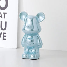 Ceramic Cartoon Teddy Bear Figurine Love Bear Ornament Living Room
