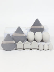 12-Piece All-Purpose Makeup Sponge Set, Made of 3 Loose Powder Puffs,
