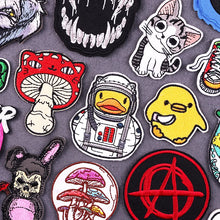 Animal Embroidered Patches For Clothing Hip Hop Patch Iron On Patches On Clothes Punk Embroidery Patch Hook Loop Stickers Badges