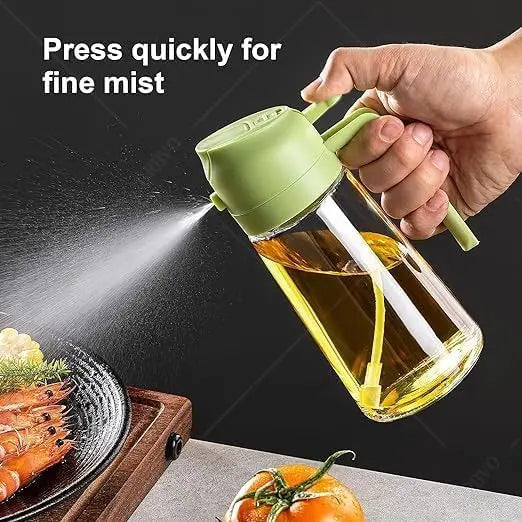 470ml Kitchen Oil Sprayer Bottle Glass Olive Oil Dispenser  Oil Jar