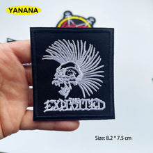 Punk Rock BAND Roll Patches Iron On Patch Sewing On Embroidered Applique Clothes Garment Apparel Accessories clothing DIY