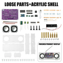 87.5MHz–108MHz Dual-Channel FM Radio with Digital Display – DIY Electronics Kit with Type-C Port Suitable for audio learning etc