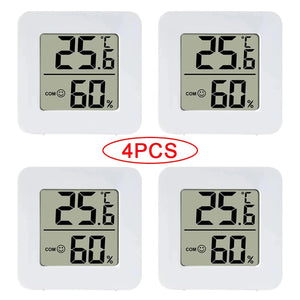 4pcs Digital Thermometer Hygrometer Indoor Mini Temperature LCD