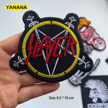 Punk Rock BAND Roll Patches Iron On Patch Sewing On Embroidered Applique Clothes Garment Apparel Accessories clothing DIY