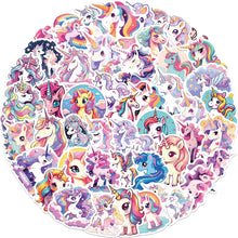 50PCS Graffiti Cute Unicorn Cartoon Stickers DIY Car Bike Travel