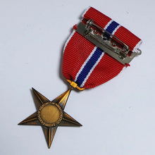 1Pc US Army Bronze Five Pointed Star Honor Medal Re Engraved 3D Pin Badge Craft Copy