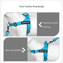 Personalized Dog Harness Reflective Adjustable Dog Harness Vest For small Medium large Dog Harness Vest Training Walking Running