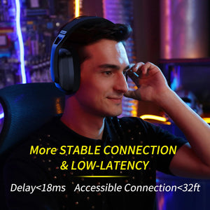 BINNUNE BW06 2.4GHz Wireless Gaming Headset with Mic for PS5 PS4 PC