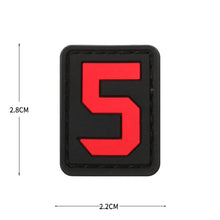 English Alphabet Letter Patches Letters Stripes Cloth Accessories Stickers Name hook loop Patches Tactical badge