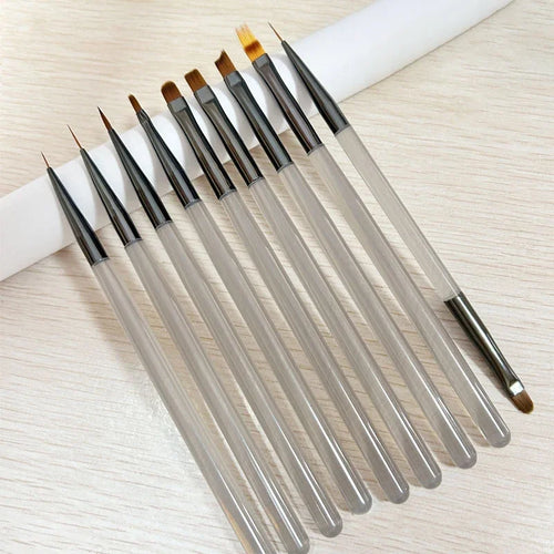 9 UV Gel Pen Nail Brush DIY Nail Brush Acrylic Painting Brush,