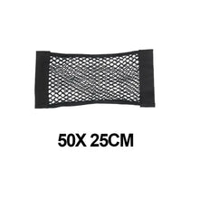 Car Back Rear Mesh Trunk Seat Elastic String Net Magic Sticker