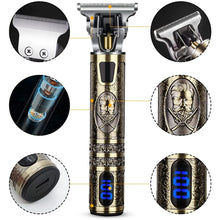 T9 LCD Electric Hairdresser Oil Shaving Head Electric Pusher Carving